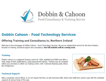 Tablet Screenshot of foodtechnologyservices.co.uk